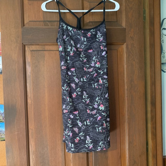 The North Face Black and Pink Patterned Mini Dress - Picture 1 of 4